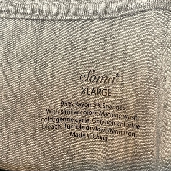 Soma Hi-Low Hem 3/4 Sleeve Top - Picture 2 of 4